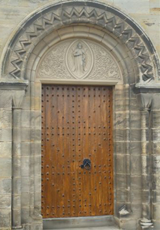 Gullane Parish Church Door
